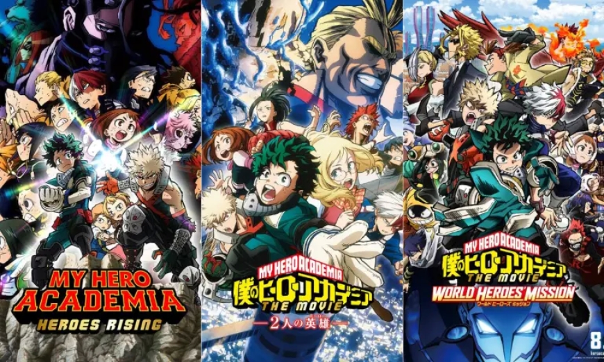 14. My Hero Academia Movies (2018, 2019, 2021)