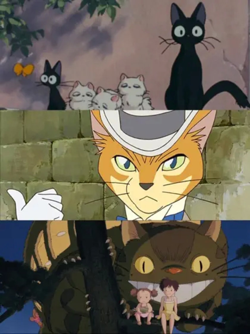 9. Jiji, Lily, Baron, and Nekobasu – Ghibli Cats